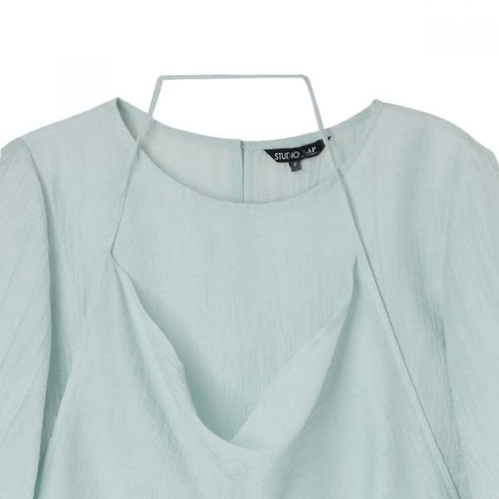 Lap Sheer Halter Blouse As2wb465