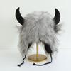 Женская забавная плюшевая шапка-ушанка с коровьей головой, теплая, ветрозащитная и холодостойкая шапка для велоспорта