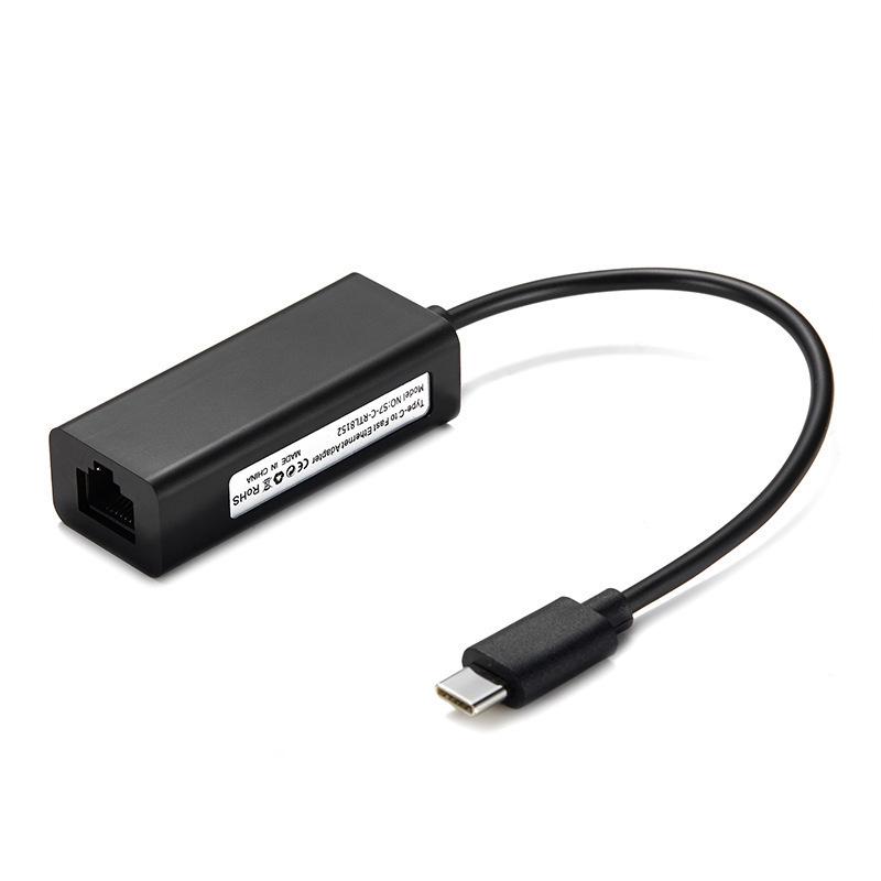 Двухстандартный USB-C 3.0 на RJ45 Гигабитный Ethernet-адаптер для ноутбуков