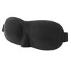 Eye Cover Light Blocking Breathable Adjustable Soft 3D Sleeping Eye Pad for Men Women Black