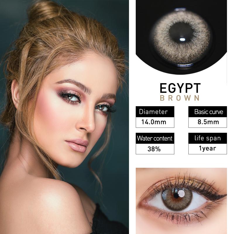 Colored Contact Lenses 2pcs Cosmetic Contacts Yearly with Case