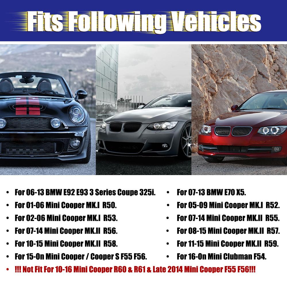 Передний бампер Буксировочный крюк Держатель кронштейна для крепления номерного знака для 06-13 BMW E92 E93 325i E70 X5 и 01-15 Mini Cooper R50 R52 R53