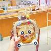 High-Capacity Children's Pop-Up Straw Water Cup - Portable Baby Bus Design