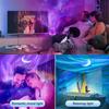 16-цветный светодиодный проектор ночного света с эффектом ряби на воде, пульт дистанционного управления, прикроватная декоративная лампа для спальни, RGB, диммируемая хрустальная лампа