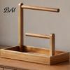 Desktop Storage Organizer Wooden Headband Holder Organizer, Large Capacity Box, Space Minimalist Unit Saving Multi Purpose Container, for Hair