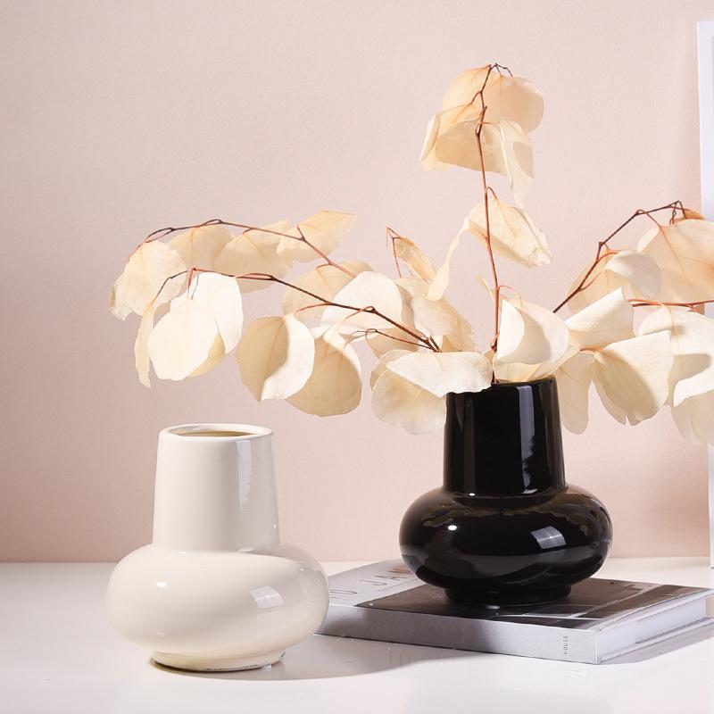 Простая керамическая ваза, гидропонная ваза, цветочная композиция, домашний декор, настольный орнамент, украшение сада