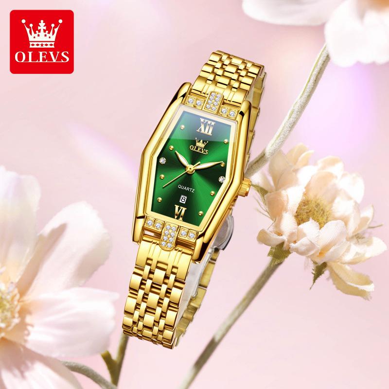 Элегантные женские часы Модные кварцевые часы Водонепроницаемые Светящиеся Наручные часы из нержавеющей стали Подарки