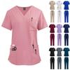Pet Clinic Medical Nurse Set Multicolor Unisex Dentist Surgical Uniforms Beautician Workwear Hospital Nursing Doctor Scrubs Suit