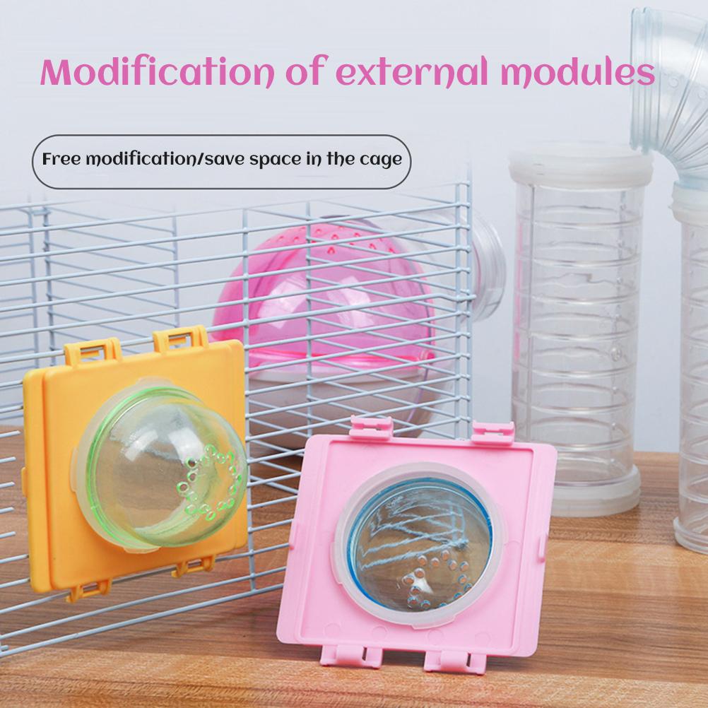 Hamster Tubes Set Transparent Hamster Cage Toys DIY  Connection Tunnel Track Rat Toy