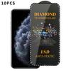 10pcs Full-Screen Diamond-Studded Silkscreen High-Definition Anti-Static Tempered Glass Film