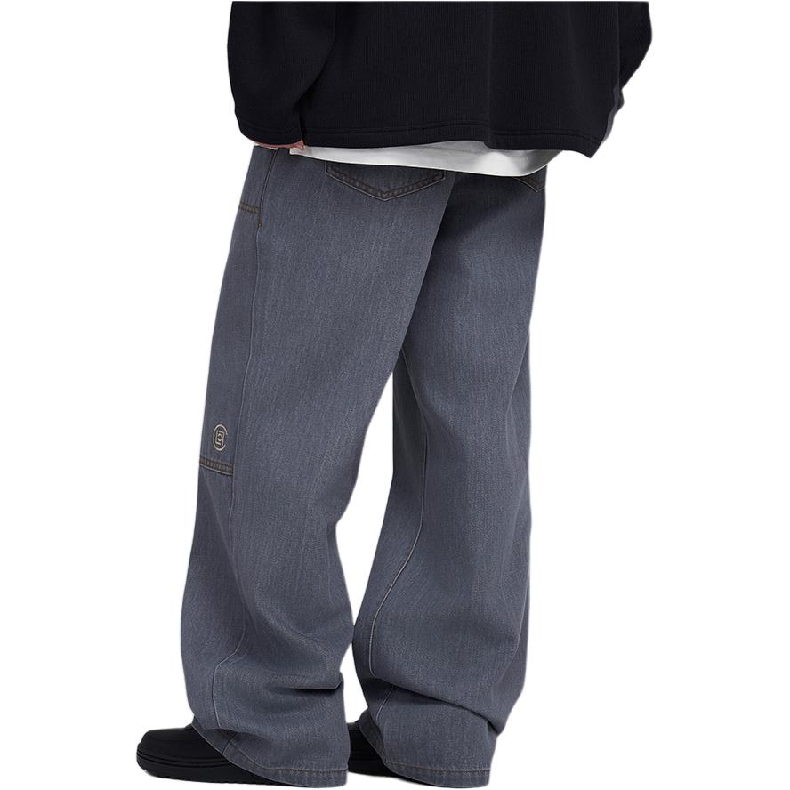 CLOT Jeans Unisex Gray Wide Leg Pants CTPT24F51067