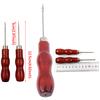 5 Pcsred Leather Craft Awl Hand Sewing Tool Leather Shoes Repair Hook Awl