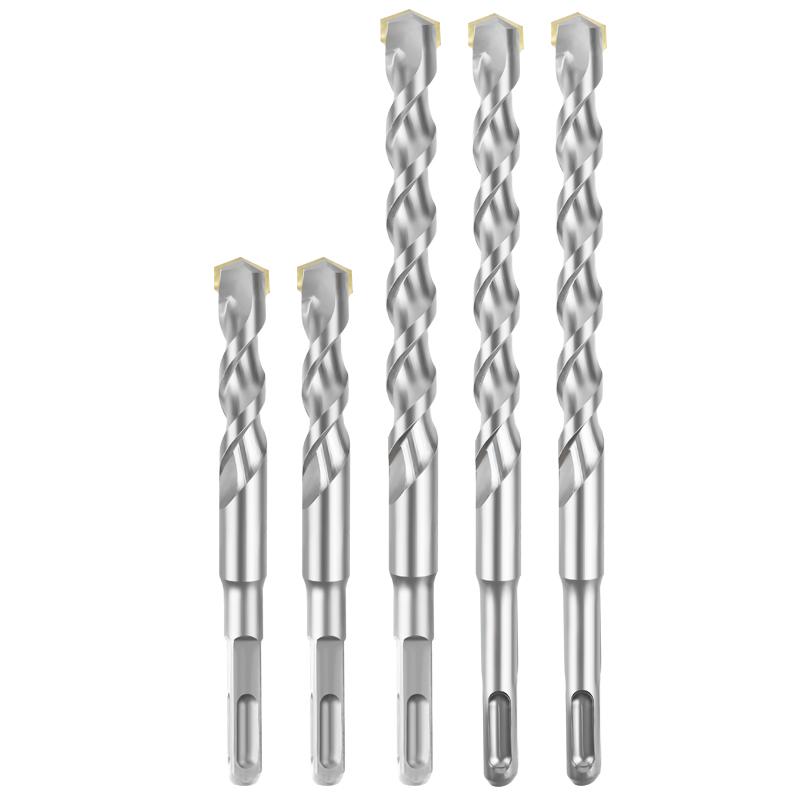Сверло ударное 4-зубое с квадратным хвостовиком для бетона, сверло 2-зубое с круглым хвостовиком для расширения отверстий 150 мм