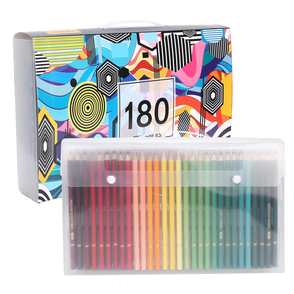 Профессиональные цветные карандаши 180 цветов Мягкая ручка для рисования для художников, детей и взрослых, для набросков