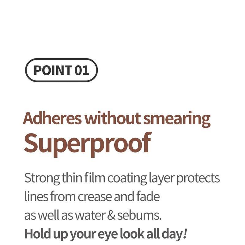 COSNORI - Superproof Fitting Brush Eyeliner - 3 Colors