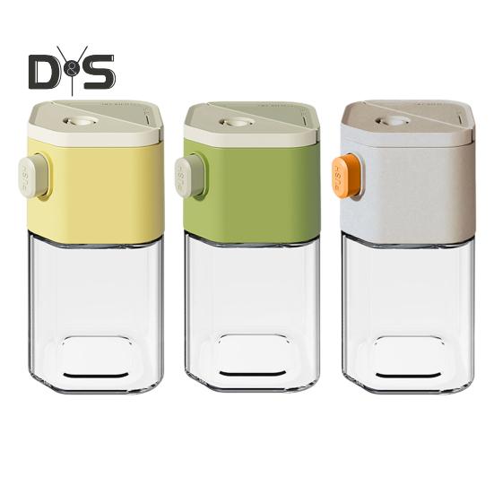 Salt & Spice Shaker 0.5g Precision Dispenser with Moisture-Proof Design 200ml BPA-Free Glass Kitchen Spice Jar for Camping BBQ