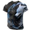 Men's Graphic Animal Wolf T Shirt Short Sleeve T Shirt 3D Print Crew Neck Shirt Daily Designer Retro Vintage Sports Outdoor Holiday Going Out  Summer