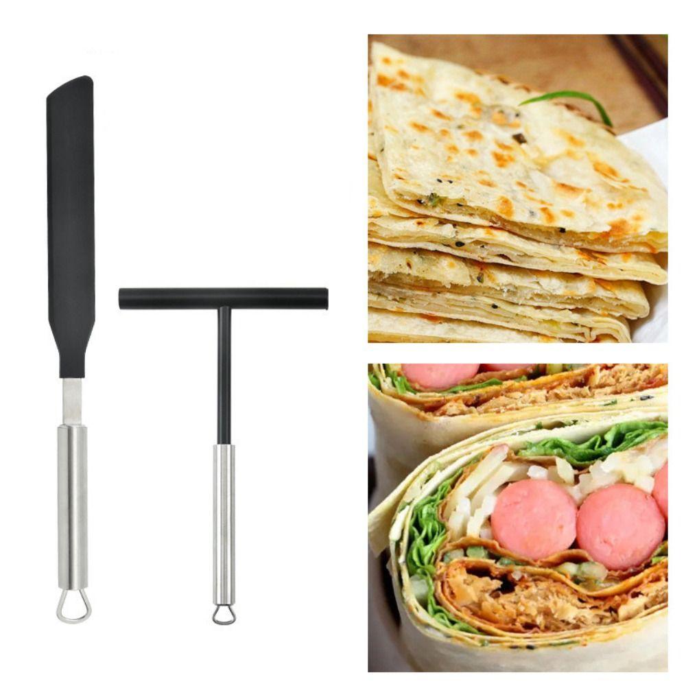 T Shape French Crepe Spreader Non Stick Pancake Scraper New Batter Spatula Baking Tool