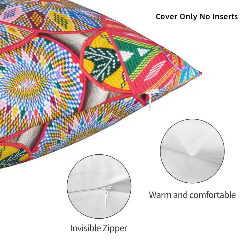 Эфиопское искусство Хабеша Наволочка 40х40см Бархатная Роскошная Подушка Украшение для Гостиной