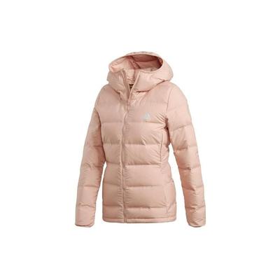 Теплая куртка-пуховик женская верхняя одежда розового цвета CZ2314