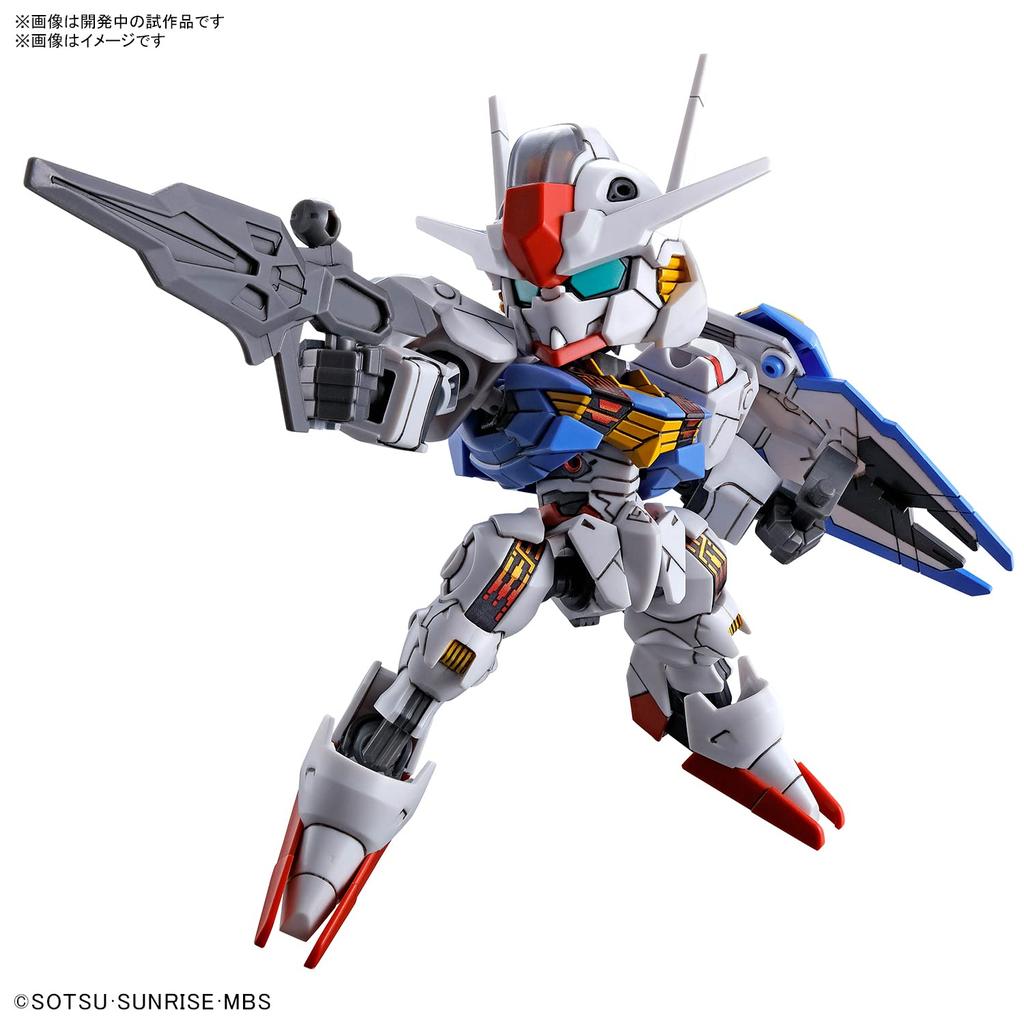 SD Gundam EX Стандартный мобильный доспех Gundam Ведьма Меркурия Gundam Воздушная пластиковая модель Цветная кодировка