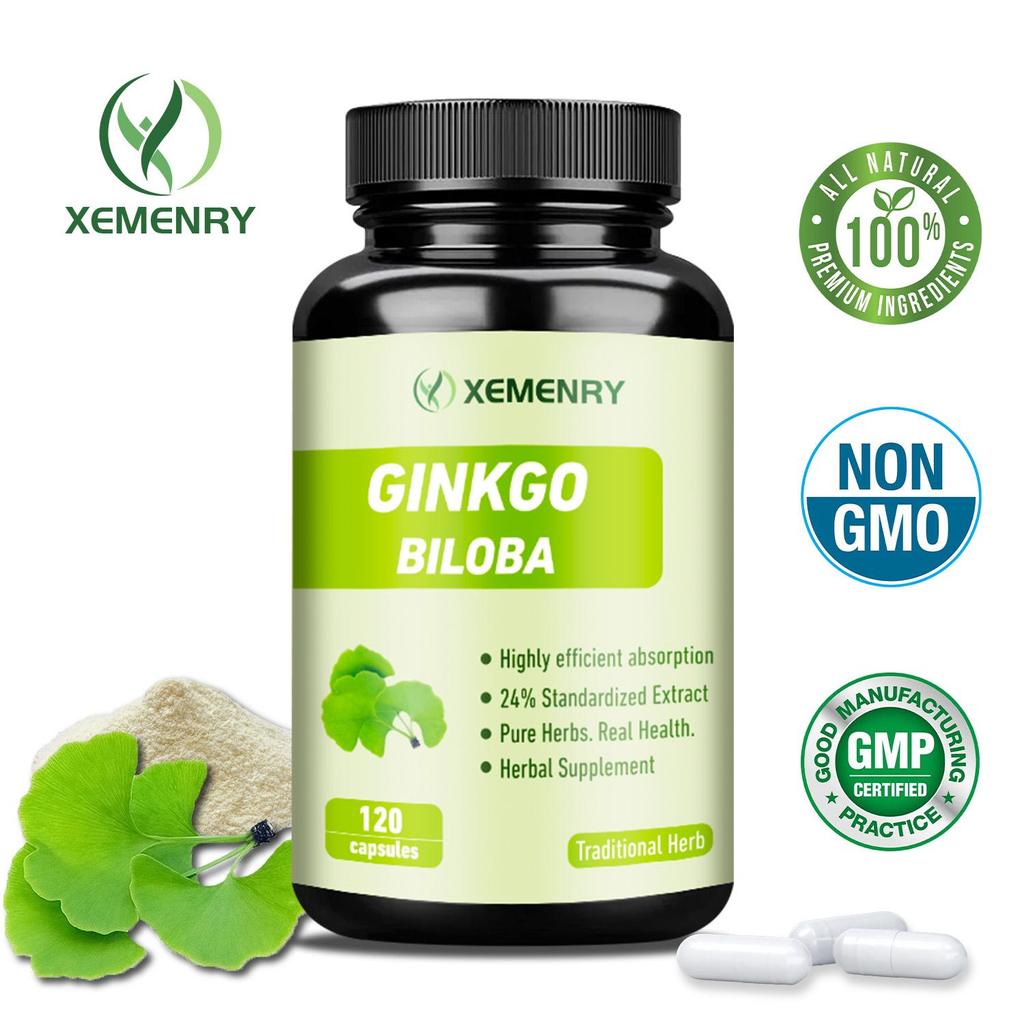 Ginkgo Biloba - Brain Health, Mind & Memory Circulation, Metabolism Booster