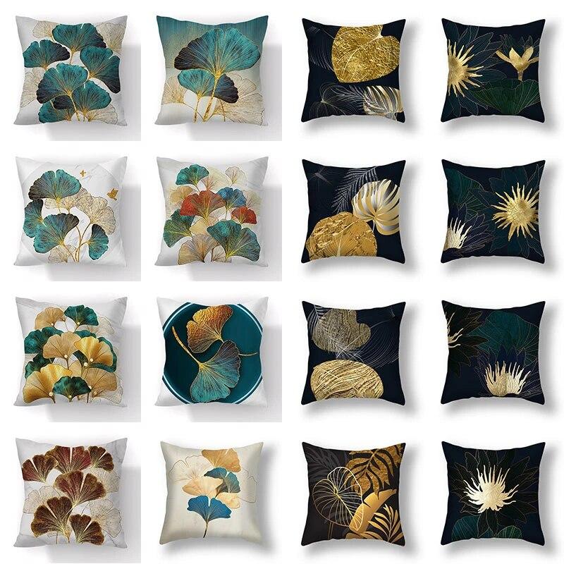 Ginkgo Biloba Pillowcase Pillowcase Upholstered Pillowcase Christmas New Year Cushion Cover Home Decor