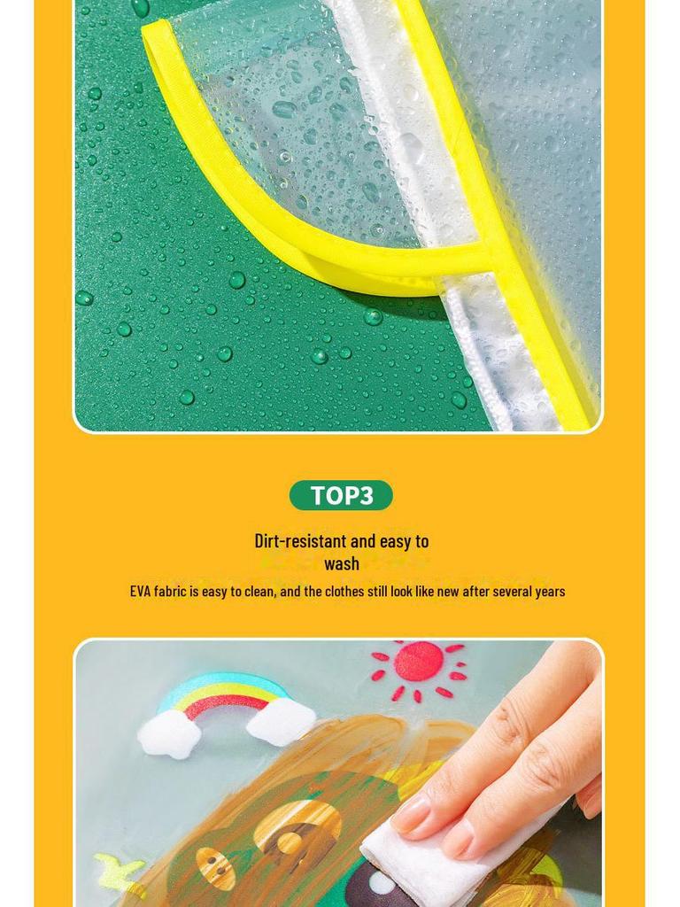 Очаровательный мультяшный водонепроницаемый плащ для малышей и детей постарше - унисекс-дизайн для мальчиков и девочек