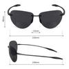 MAXJULI  Classic Fashion Rimless Oval sunglasses women&men UV400 Unbreakable Driving Sports TR90 Frame Sun Eyewear (MJ8008)