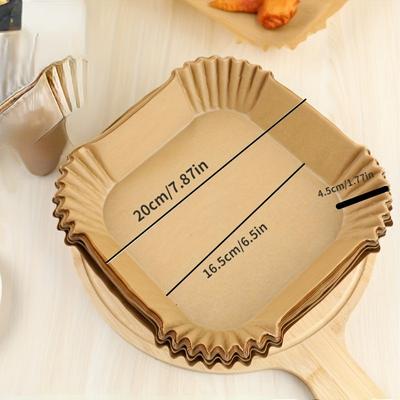 Бумажные вкладыши для фритюрницы одноразовые маслостойкие водонепроницаемые пекарские бумаги круглые квадратные и прямоугольные пергаментные кухонные принадлежности для вечеринок