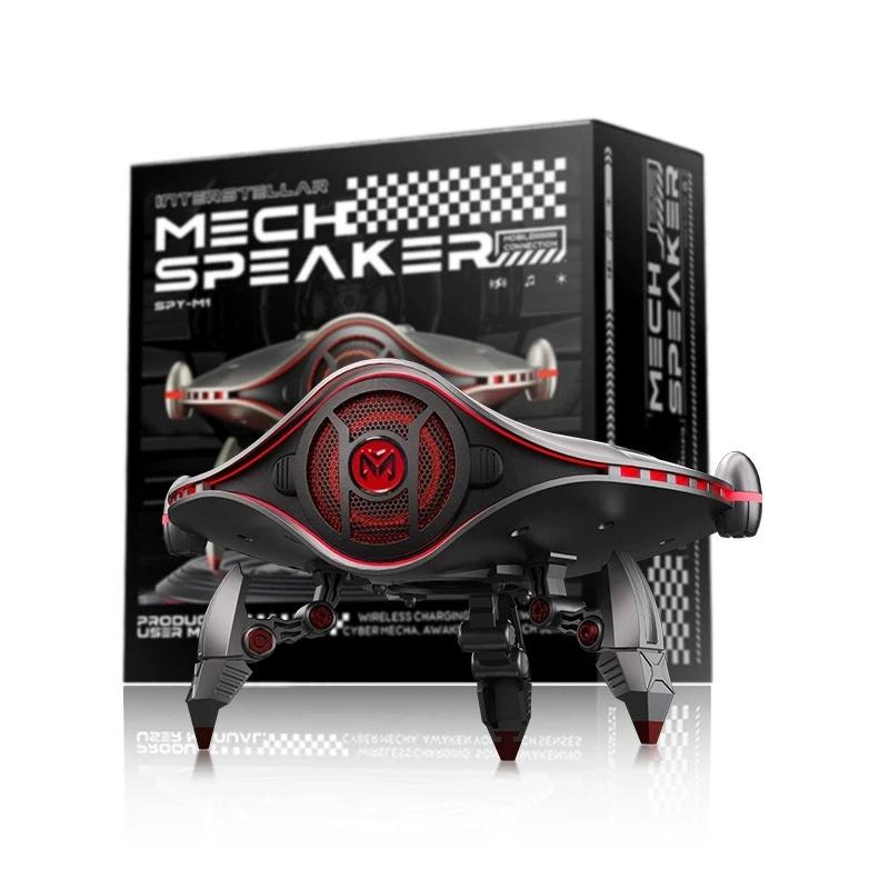 Меха Bluetooth-колонки TWS Esports Аудио Настольный Сабвуфер 15 Вт Беспроводная Быстрая Зарядка RGB Атмосферная Подсветка для Подарка Мальчику