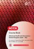 The ACCA Advanced Audit and Assurance (UK) : Workbook Book