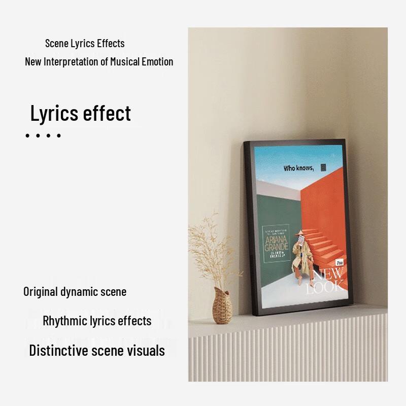 MORRORART T2 Wall-Mountable Lyric Display Art Speaker CN plug (adapter included) (CN version)