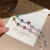 18K Real Gold Plated Zircon Lucky Four-Leaf Clover Flower Minimalist Buckle Bracelet, High-End Versatile Bangle Fashion Jewelry