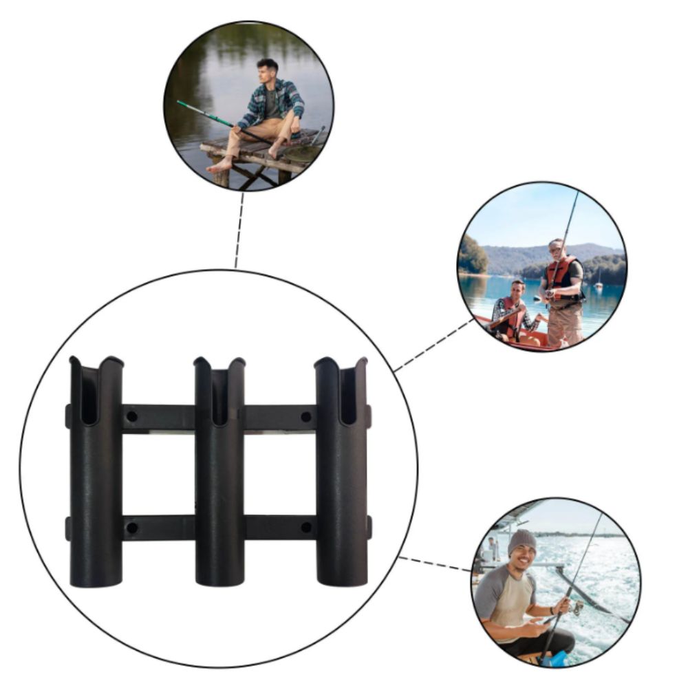 Durable Plastic Fishing Rod Racks Saltwater Proof Fishing Rod Bracket Yacht Fishing