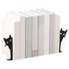 Подглядывающий кот Металлический книжный упор Милый кот Книжный стоппер Настольный декоративный книжный упор для книжной полки Офис Украшения на Хэллоуин Орнаменты