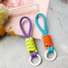 Creative Braided Lanyard Keychain  Keyring For Phone Case Women Anti Lost Knot Rope Strap Car Key Chains Diy Accessories