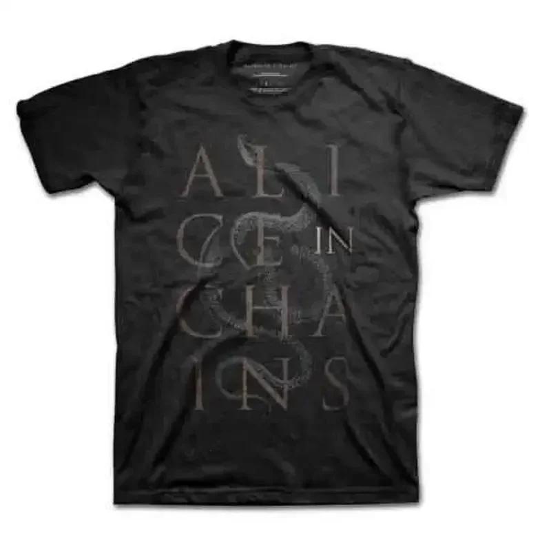 Alice In Chains Snakes T Shirt Black New