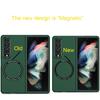 Case for Galaxy Z Fold 5 3 4 2 1 Magnetic Wireless Charging Drop Protection Anti Scratch Hard Cover Case for Z Fold Black Green