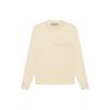 Essentials FW22 Long Sleeve Logo Embossed Tee Unisex Tops Eggshell FOG-FW22-258