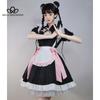 Костюм горничной в китайском стиле Лолита COS, новый китайский Cheongsam, униформа горничной, комплект, платье, женское модное платье в стиле Лолиты