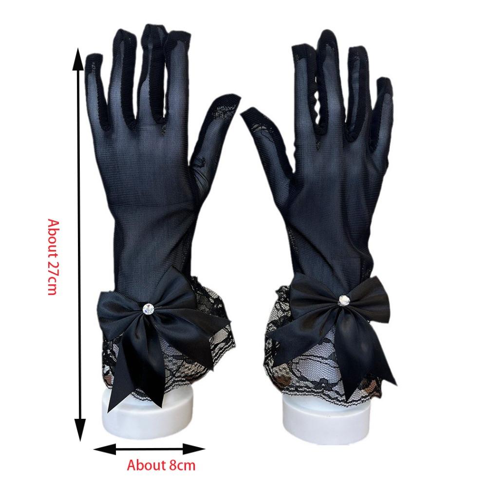 Highly Elastic Lace Gloves Anti-uv Sunscreen Gloves 2024 Riding Driving Gloves  Cycling Driving