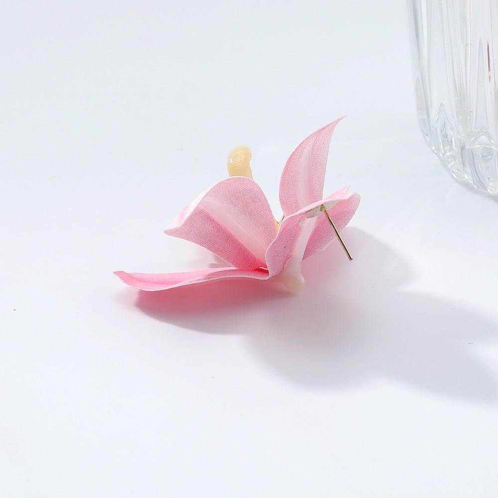 Butterfly Orchid Flower Stud Earrings Korean Style Bohemian Dangle Earring Wedding