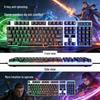 Игровая мембранная клавиатура с RGB-подсветкой, бесшумная, с механическим ощущением, 104 клавиши, проводная USB, трансграничная.