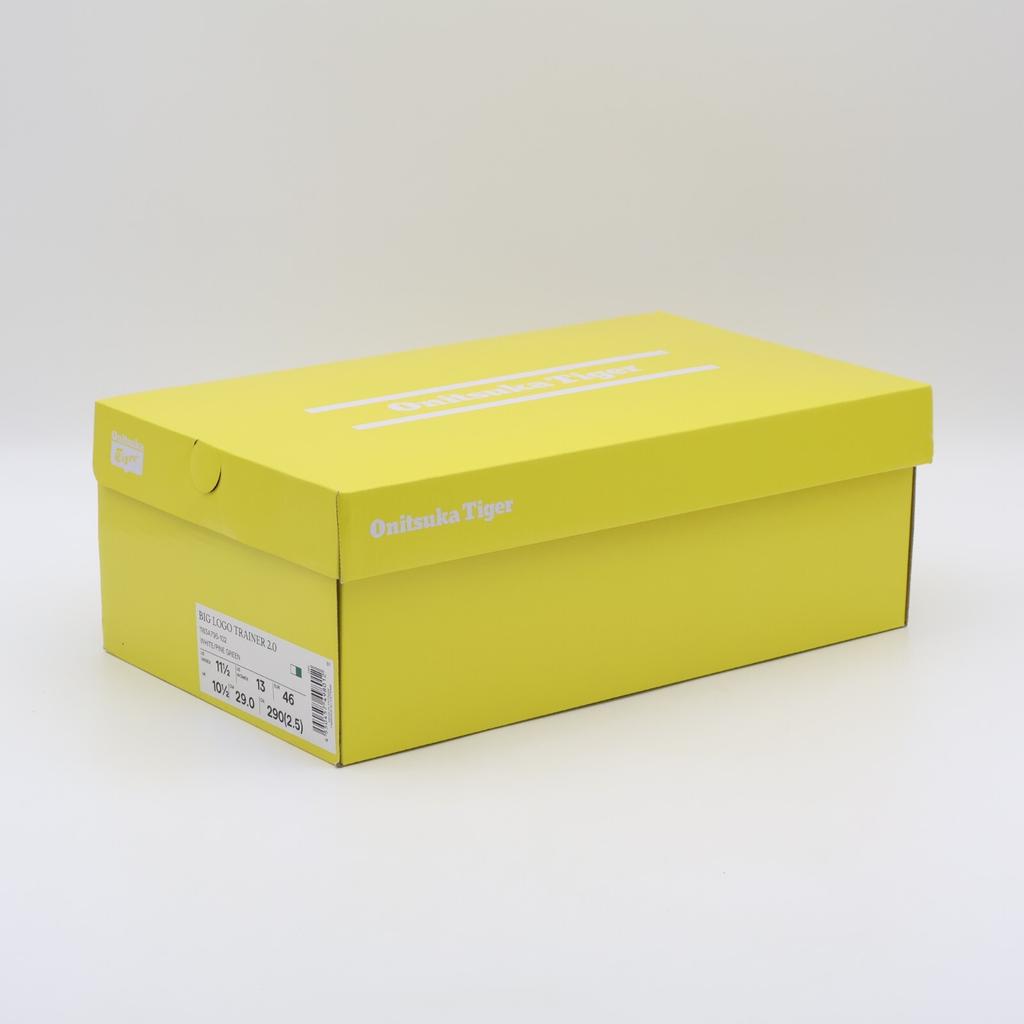 1183A795-102 Onitsuka Tiger Кроссовки с большим логотипом 2.0 Белый Сосново-зеленый (Мужской)