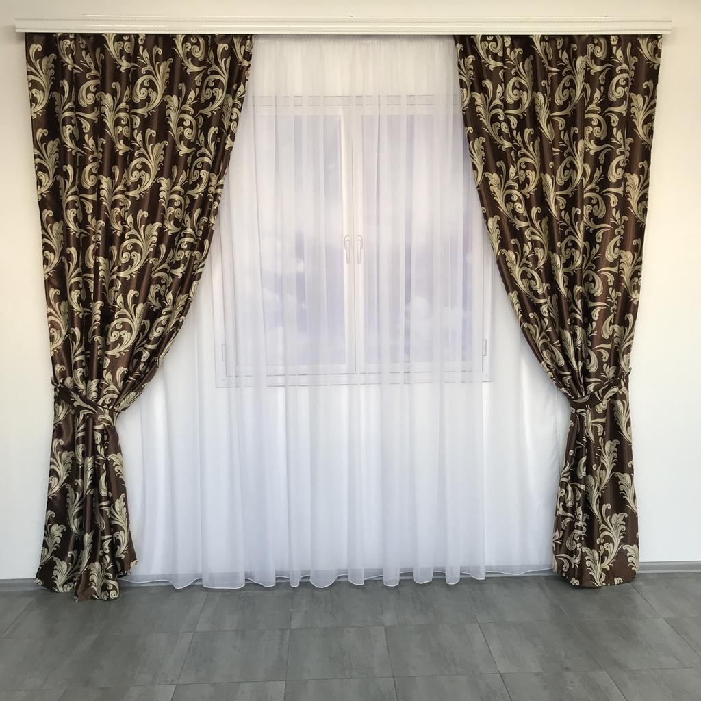 Роскошные плотные шторы для гостиной, спальни, Модные шторы Blackout в гостиную, спальню,светонепроницаемые 150x270 cm (2 шт) ALBO