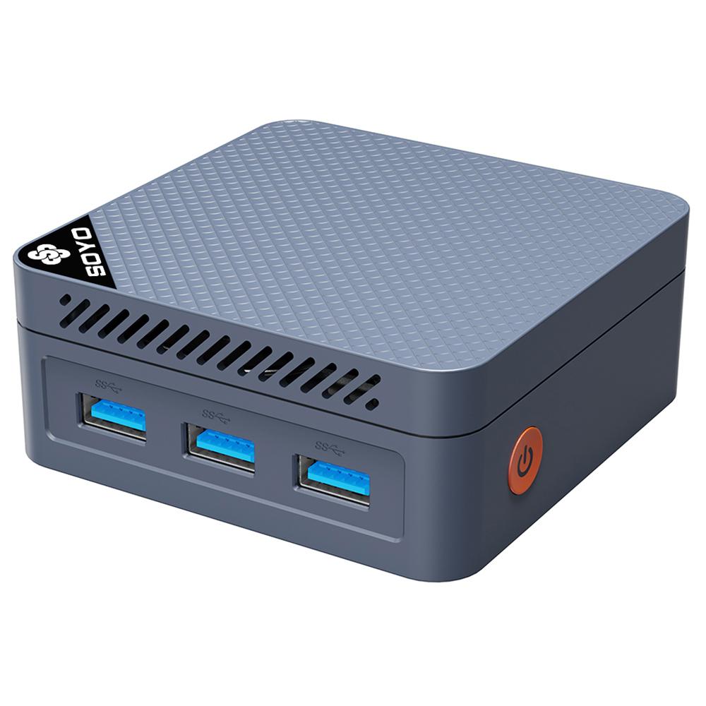 SOYO M4 Mini Mini PC, Intel N150 4 Core Max 3.6GHz, 12GB LPDDR5 RAM 512GB SSD, 2*HDMI + DP 4K Triple Display
