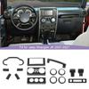 ABS Interior Steering Wheel Cover Dashboard Decoration Frame For Jeep Wrangler JK 2007-2010 Car Accessories