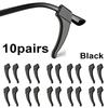 5/10/20pairs Silicone Anti-slip Ear Hooks Women Men Antiskid Glasses Leg Ear Sleeve Clear Anti-fall Eyewear Holder Accessories