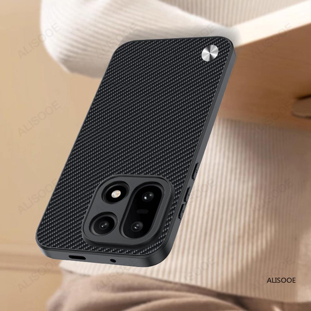 Oneplus Cover 13 For 15 13r 13t 12 11 Case Luxury Fiber Texture Puleather Full Protection Shockproof Phone Capa Funda